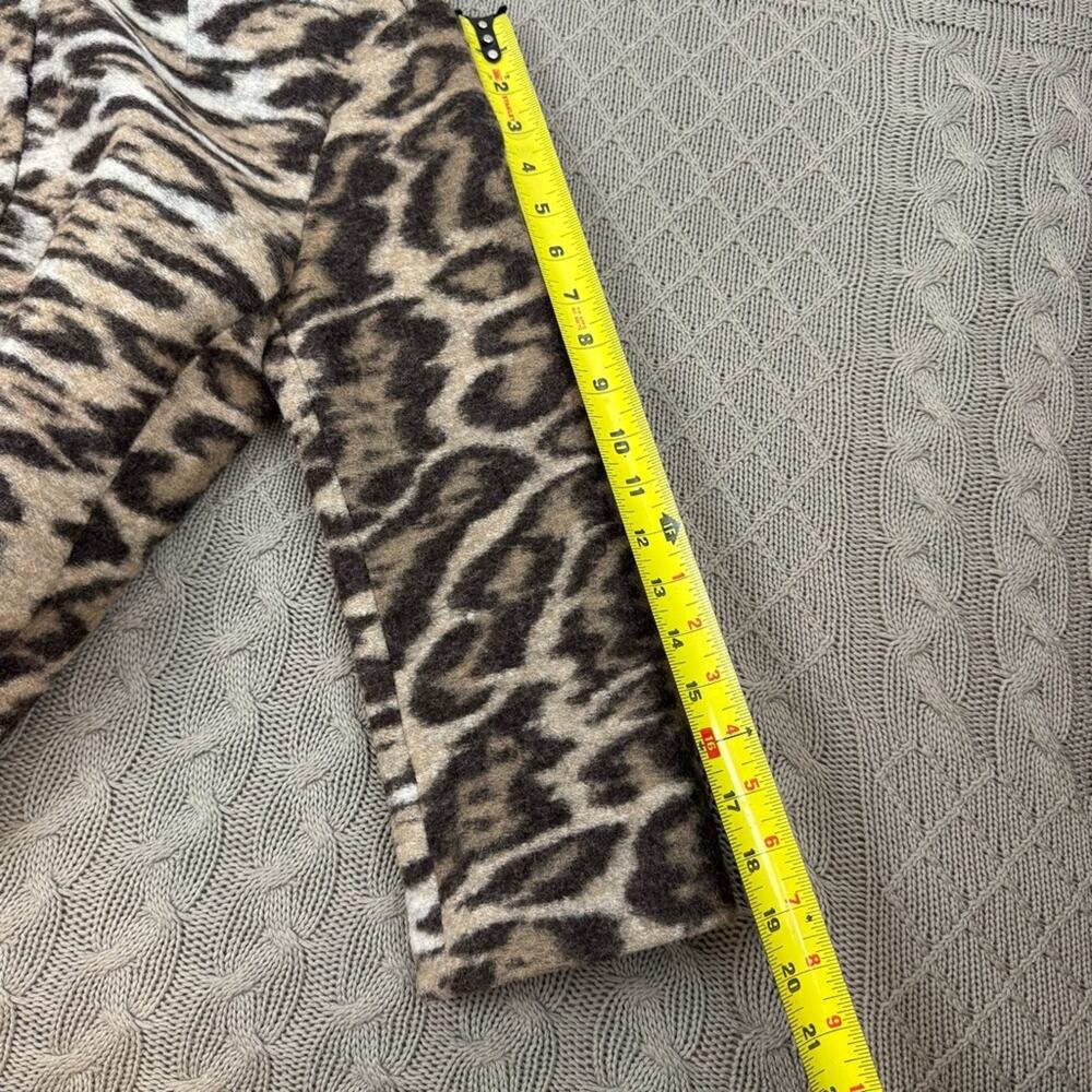 Ann Taylor Virgin Wool Blend Brown Leopard Print Jacket XS - Picture 11 of 11